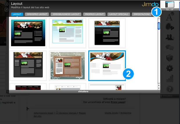 creare sito internet 5-layout