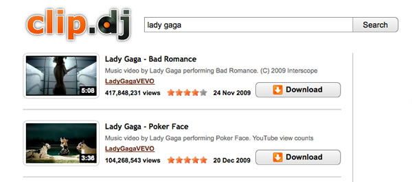 come scaricare musica da youtube con clip dj